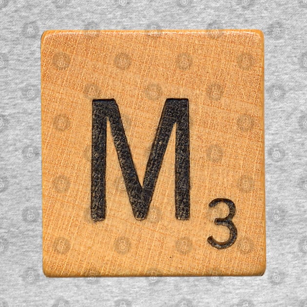 Scrabble Tile 'M' by RandomGoodness